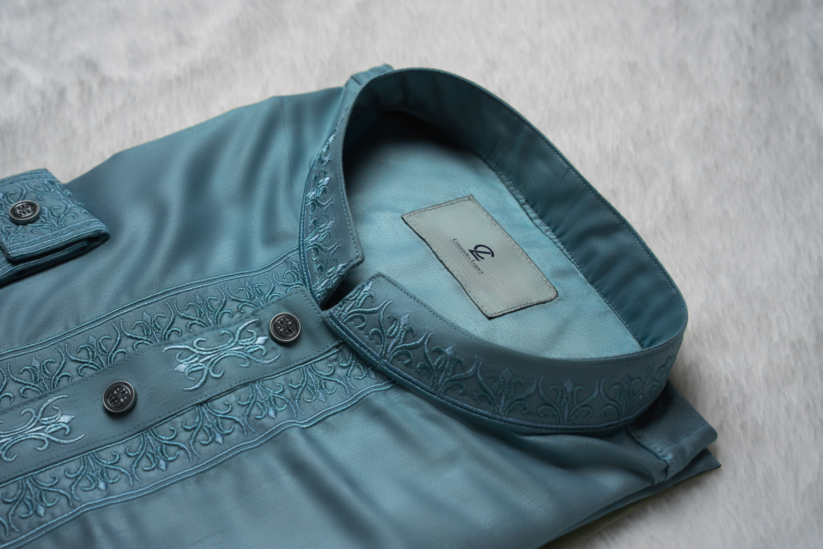 Mughal Embroidery Ocean Blue
